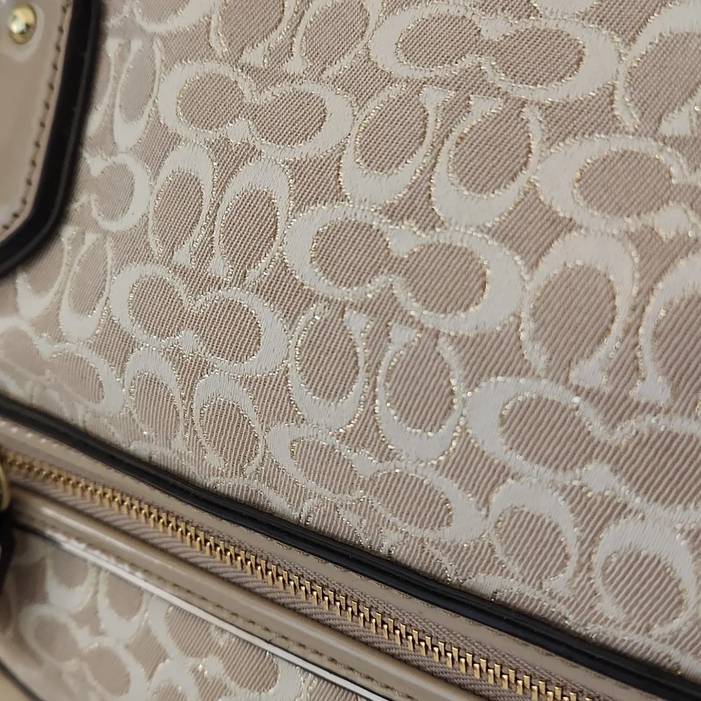 NWT Coach Pop Signature East West Satchel Bag 🤎👜💜 - Picture 15 of 16